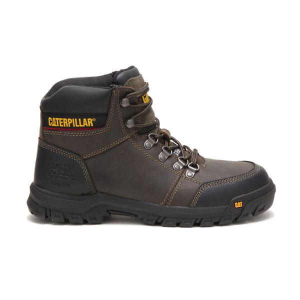 Botas Segurança Caterpillar Outline Steel Masculino Cinzentas Marrom | PT-194568SAL