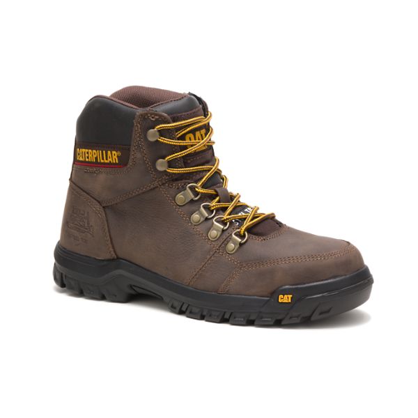 Botas Segurança Caterpillar Outline Steel Masculino Marrom | PT-814053BNY