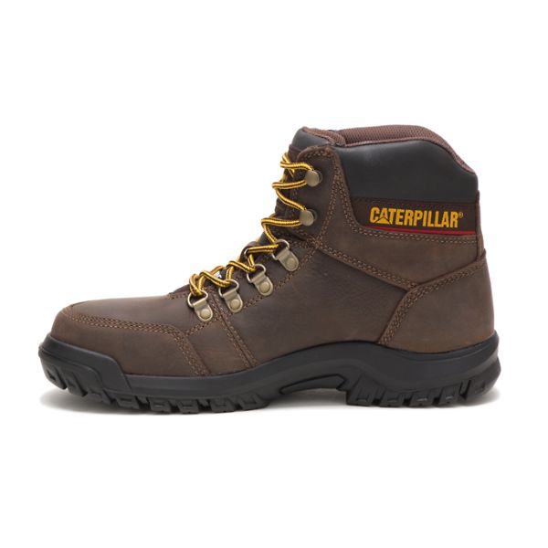 Botas Segurança Caterpillar Outline Steel Masculino Marrom | PT-814053BNY