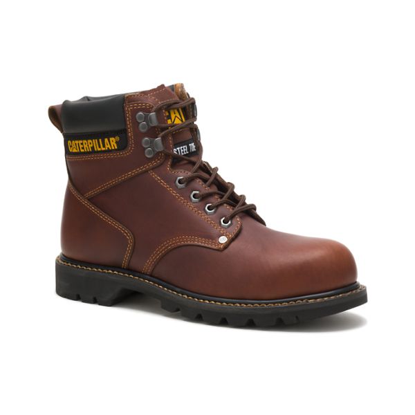 Botas Segurança Caterpillar Second Shift Steel Masculino Marrom | PT-803715LZF