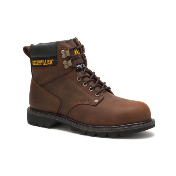 Botas Segurança Caterpillar Second Shift Steel Masculino Marrom Escuro | PT-971058BTX