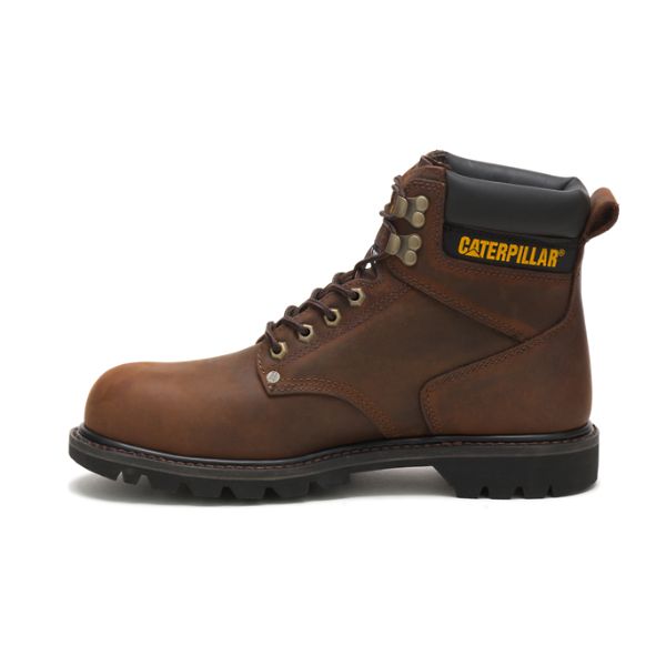 Botas Segurança Caterpillar Second Shift Steel Masculino Marrom Escuro | PT-971058BTX