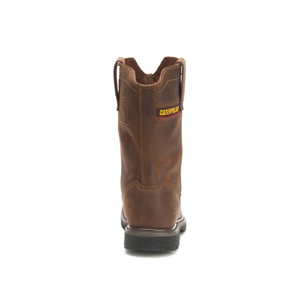 Pull-Ons Boots Caterpillar Wellston Pull On Steel Masculino Marrom Escuro | PT-502431DAF