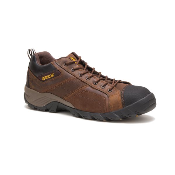 Sapatos Segurança Caterpillar Argon Composite Masculino Marrom Escuro | PT-168379KAJ