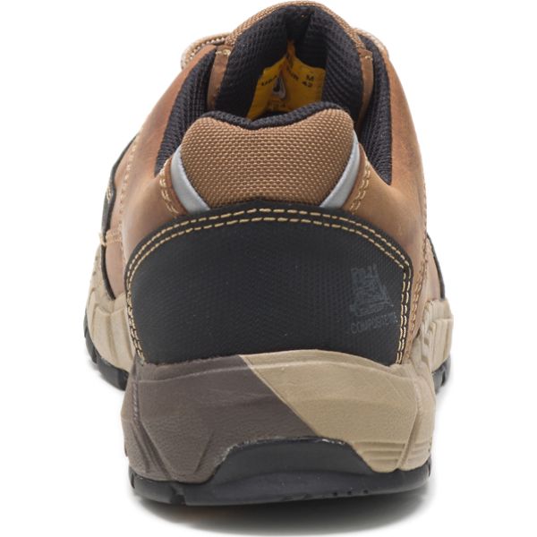 Sapatos Segurança Caterpillar Streamline Couro Composite Masculino Marrom | PT-608923WZQ