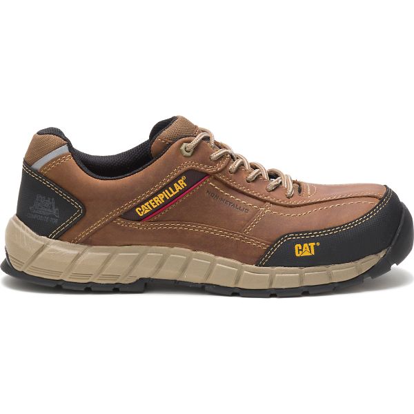 Sapatos Segurança Caterpillar Streamline Couro Composite Masculino Marrom | PT-608923WZQ