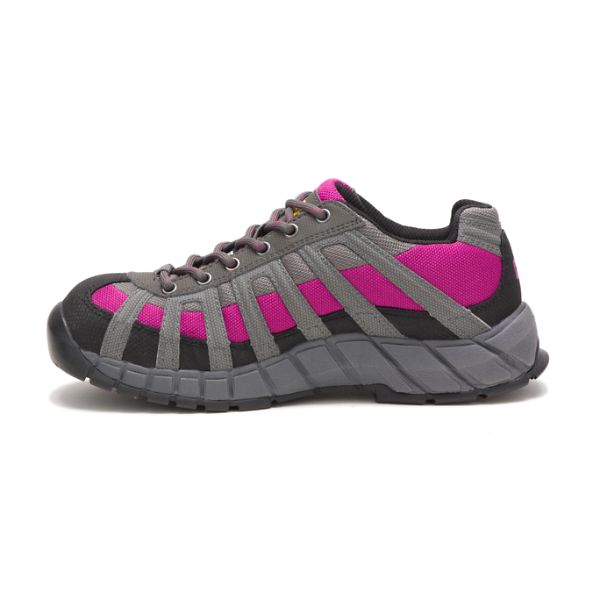 Sapatos Segurança Caterpillar Switch Steel Feminino Cinzentas Rosa Pretas | PT-592340WDM