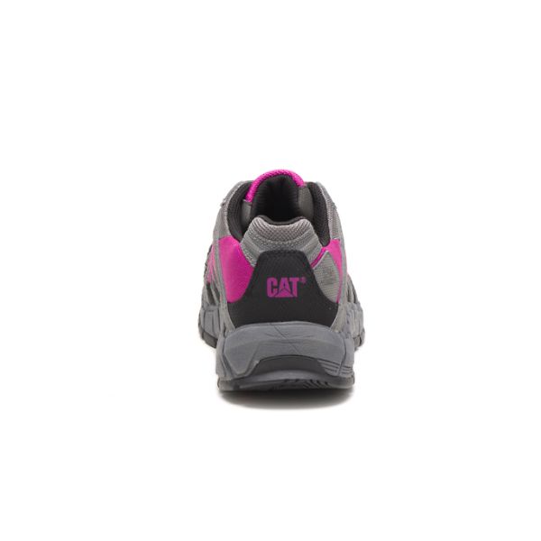 Sapatos Segurança Caterpillar Switch Steel Feminino Cinzentas Rosa Pretas | PT-592340WDM