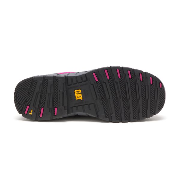 Sapatos Segurança Caterpillar Switch Steel Feminino Cinzentas Rosa Pretas | PT-592340WDM