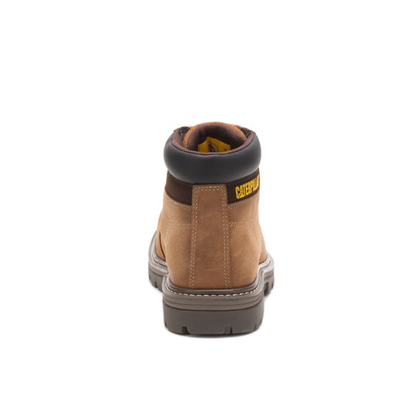 Soft Toe Boots Caterpillar Outbase Impermeáveis Masculino Marrom | PT-409186DZJ