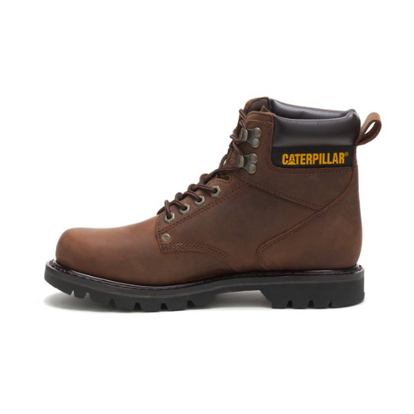 Soft Toe Boots Caterpillar Second Shift Masculino Marrom Escuro | PT-062519AJW