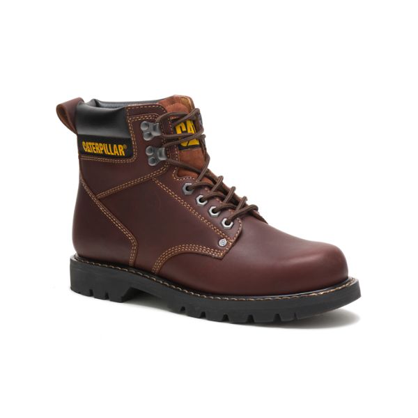 Soft Toe Boots Caterpillar Second Shift Masculino Marrom | PT-542681EUH