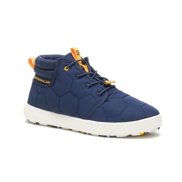 Soft Toe Shoes Caterpillar CODE Scout Medio Masculino Azuis Branco | PT-289576KLM