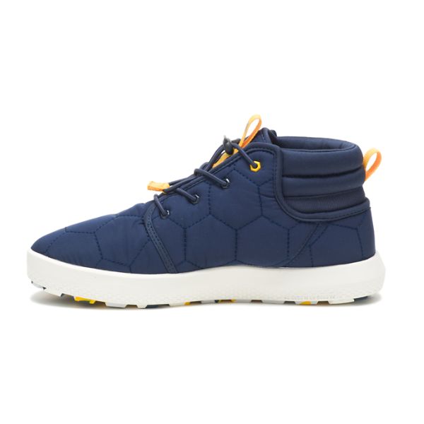 Soft Toe Shoes Caterpillar CODE Scout Medio Masculino Azuis Branco | PT-289576KLM