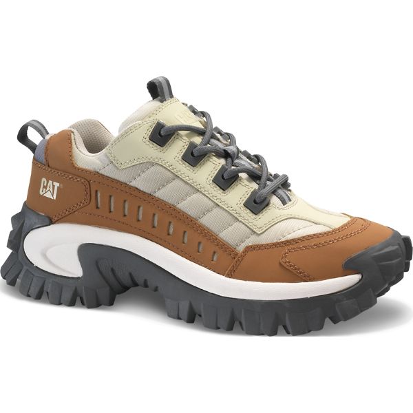 Soft Toe Shoes Caterpillar Intruder Feminino Marrom Bege | PT-419630NYQ