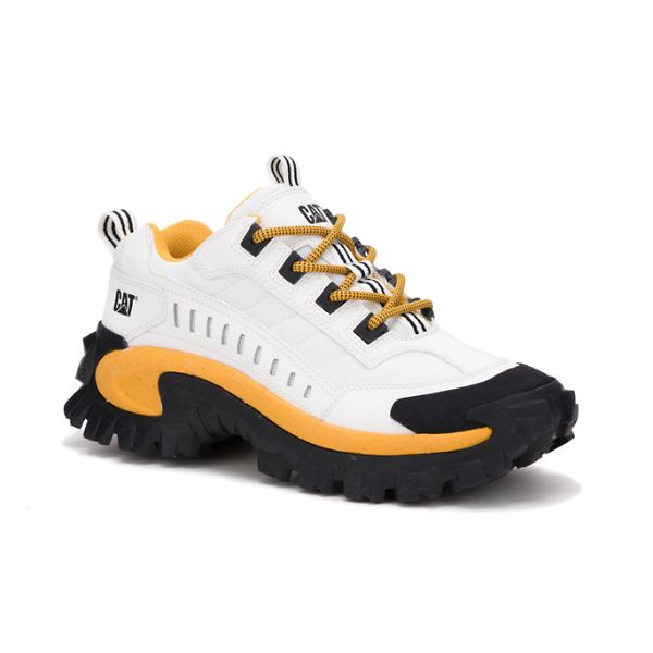 Soft Toe Shoes Caterpillar Intruder Masculino Branco Amarelas | PT-102645PSY