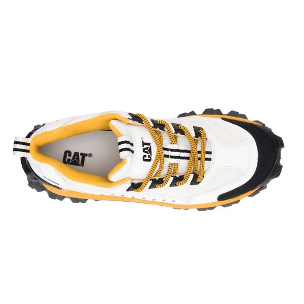 Soft Toe Shoes Caterpillar Intruder Masculino Branco Amarelas | PT-102645PSY