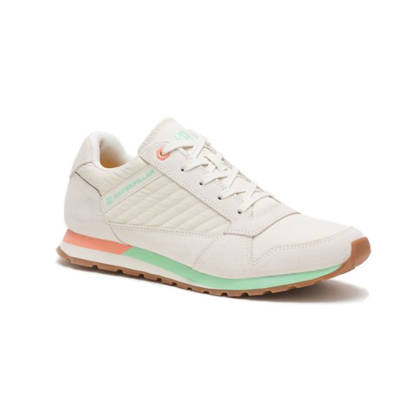 Tenis Caterpillar CODE Ventura Feminino Bege Verdes | PT-798316OLY