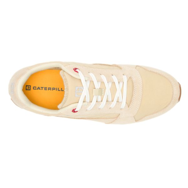 Tenis Caterpillar CODE Ventura Feminino Bege Vermelhas | PT-801534KLQ