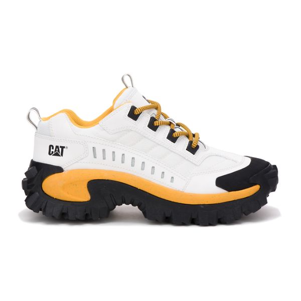 Tenis Caterpillar Intruder Feminino Branco Amarelas | PT-947352TVZ